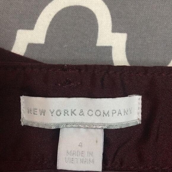 New York & Co Berry Wine Thick jegging Jeans - Picture 3 of 4